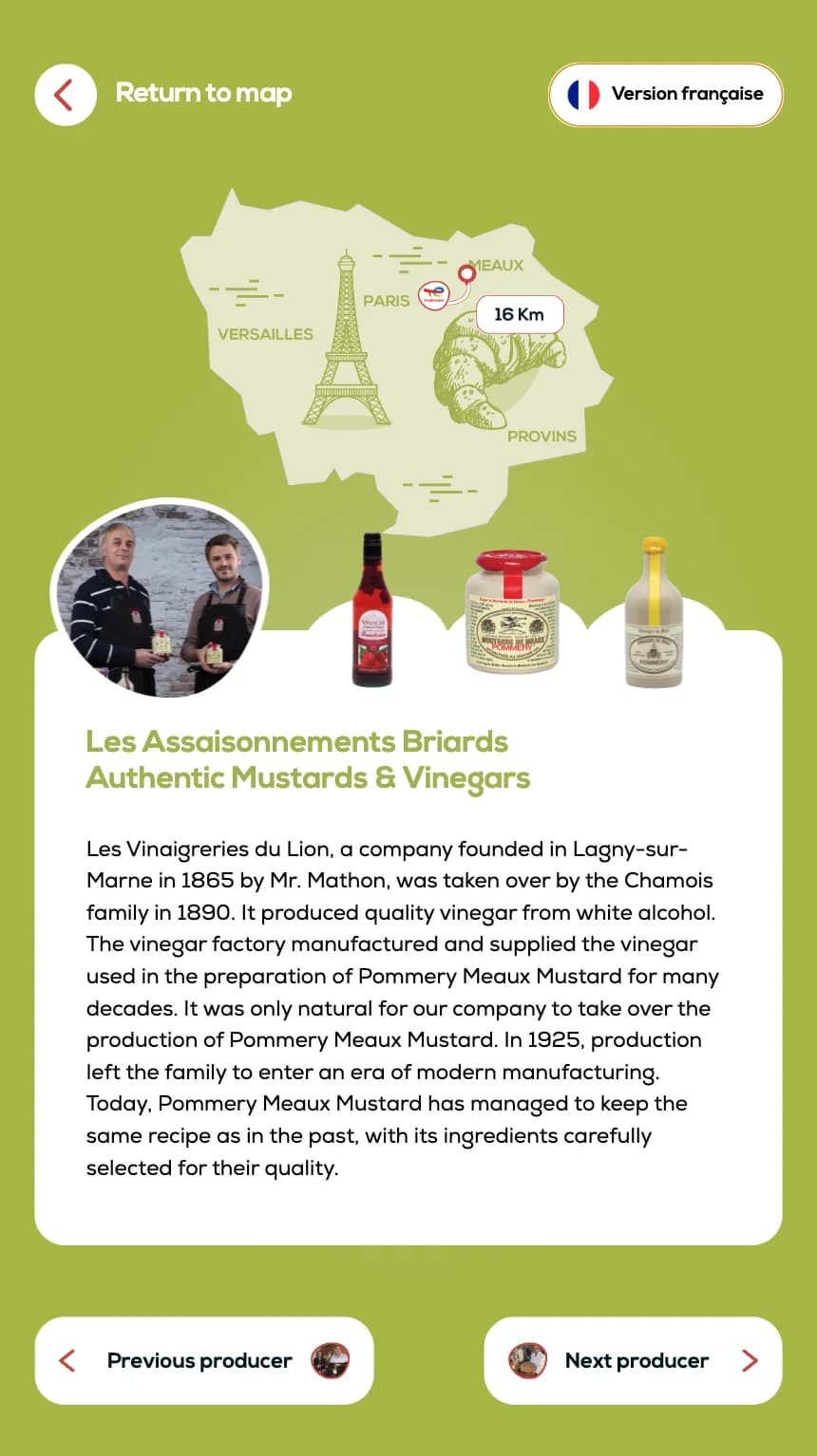 Carte interactive des producteurs locaux — fiche producteur EN