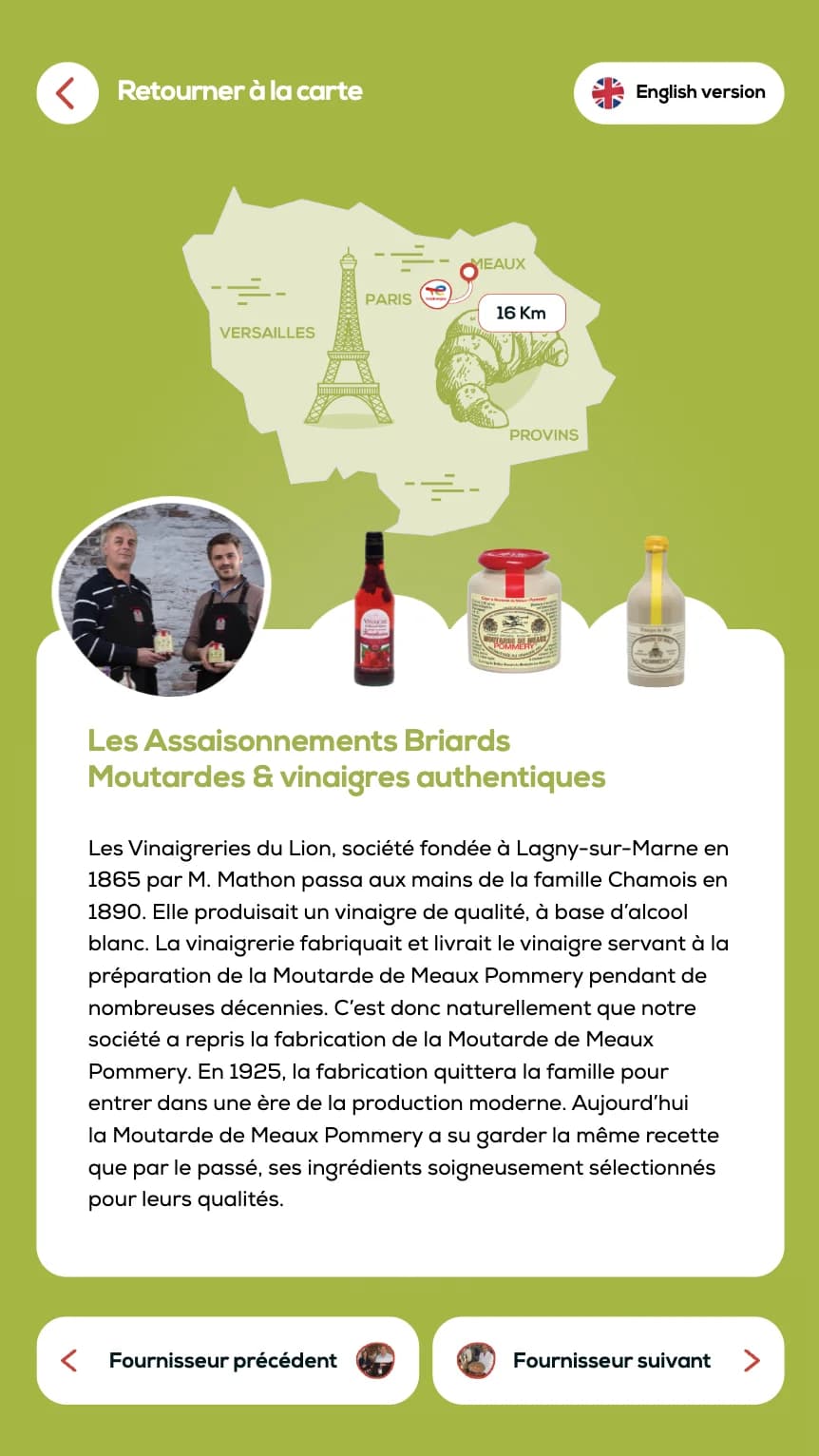 Carte interactive des producteurs locaux — fiche producteur FR